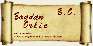 Bogdan Orlić vizit kartica